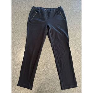 J.MCLAUGHLIN Black Front Zip Pocket Dress Pants‎ Size 10